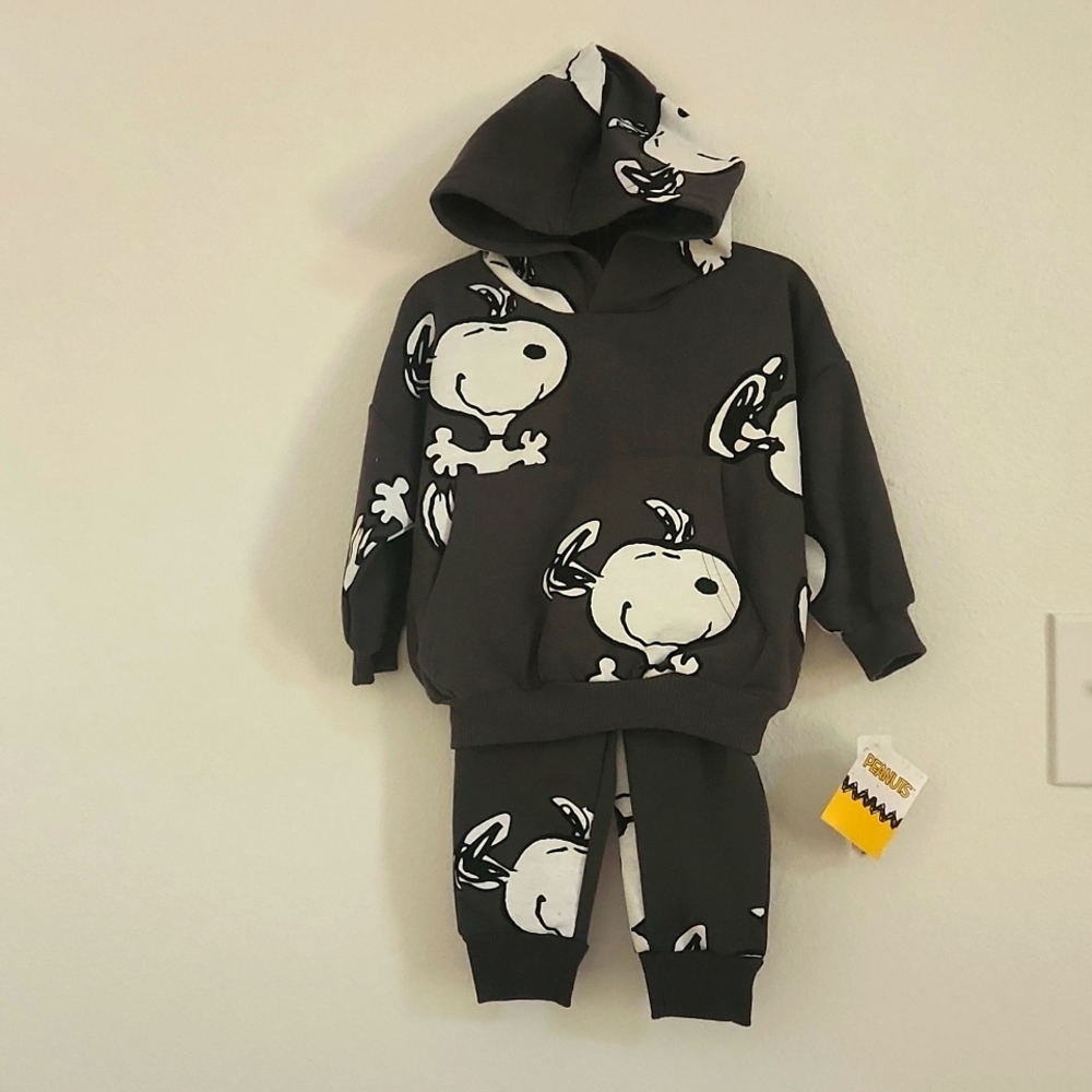 Peanuts 2 Piece Toddler Sweat Shirt and Sweat Pants